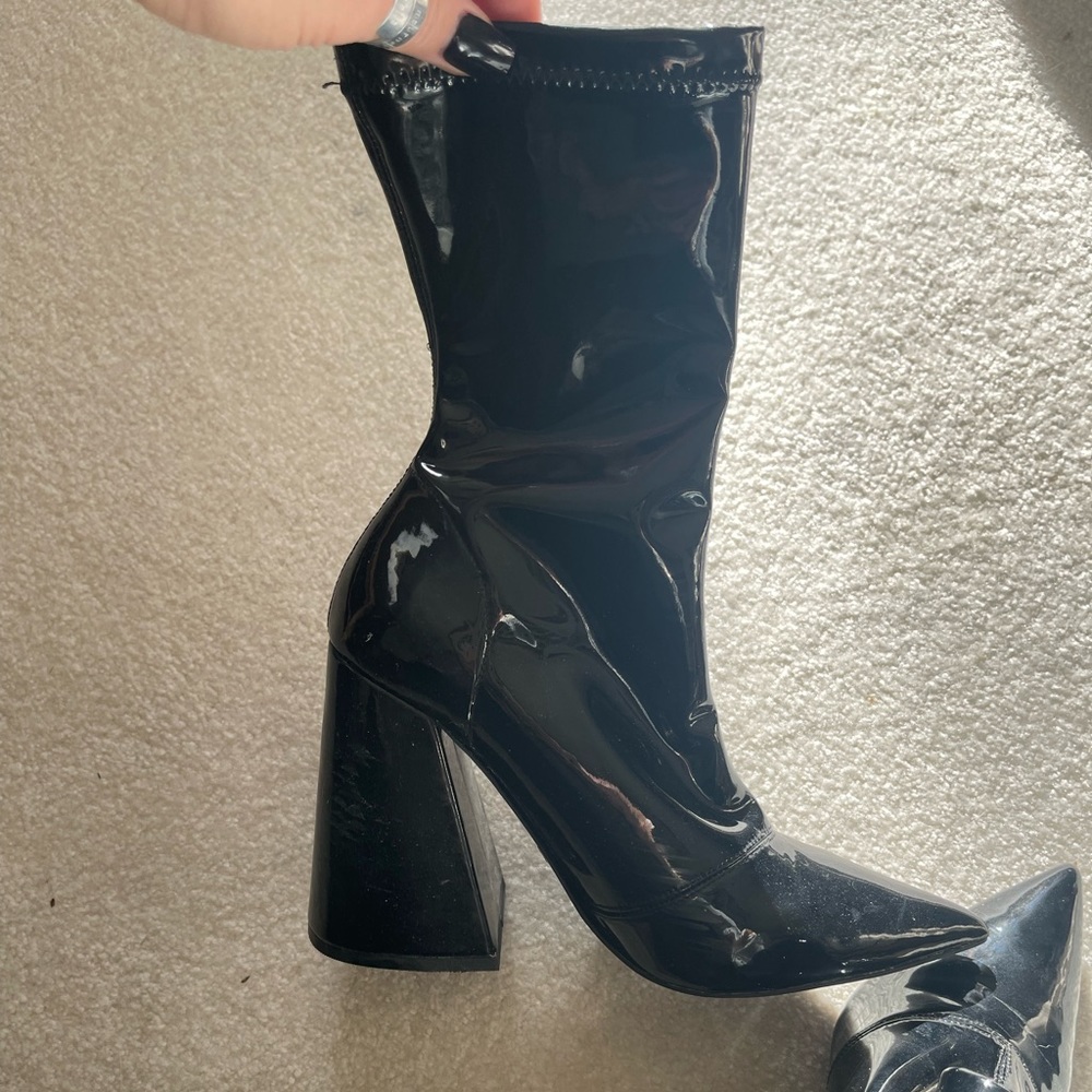 Patent leather naked wolfe boots size 8